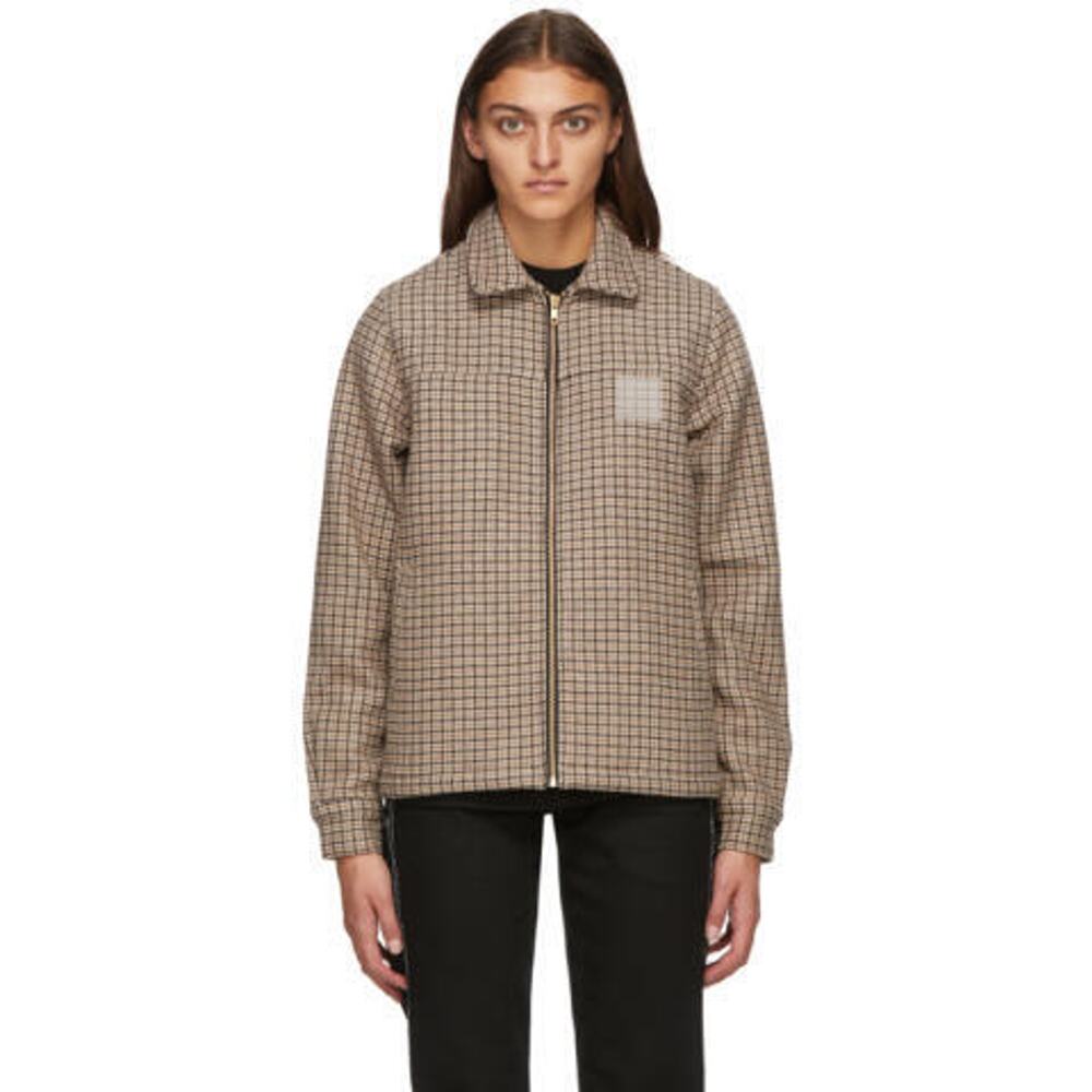 Noon Goons Brown Houndstooth Club Jacket - S